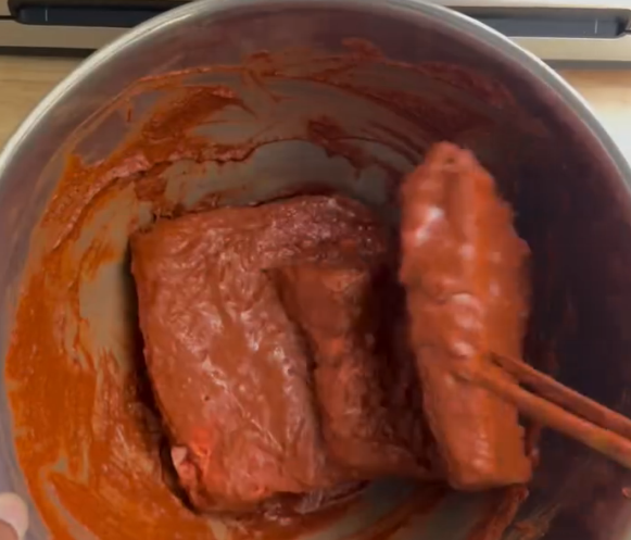 Step 1.1: Marinate ribs with the blended mixture, ensuring they are fully coated