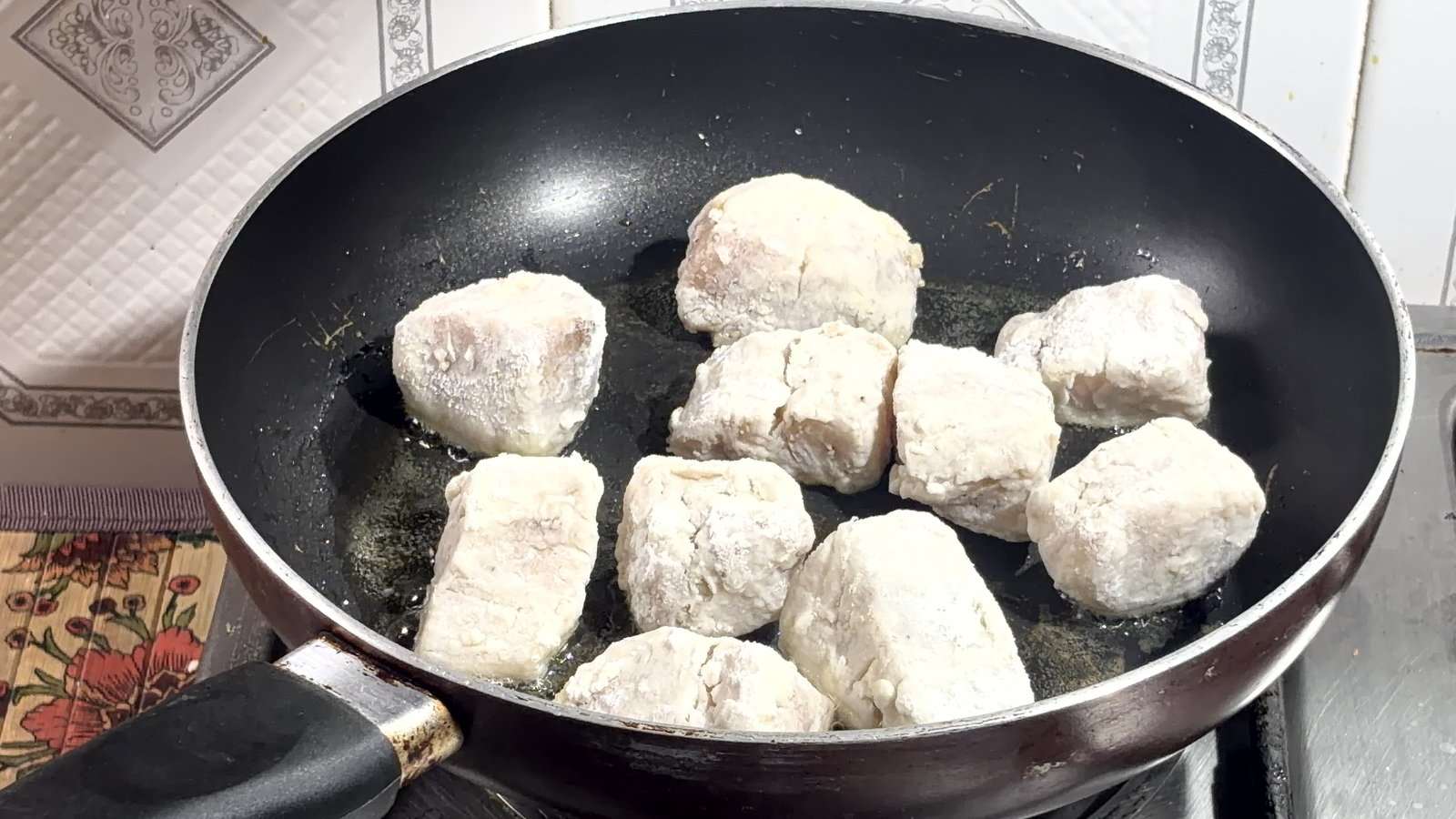 Step 2.1: Place the fish gently in the pan