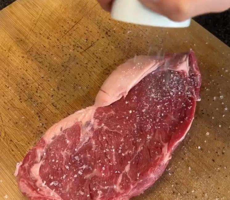Step 2.1: Season the steak generously with salt and pepper