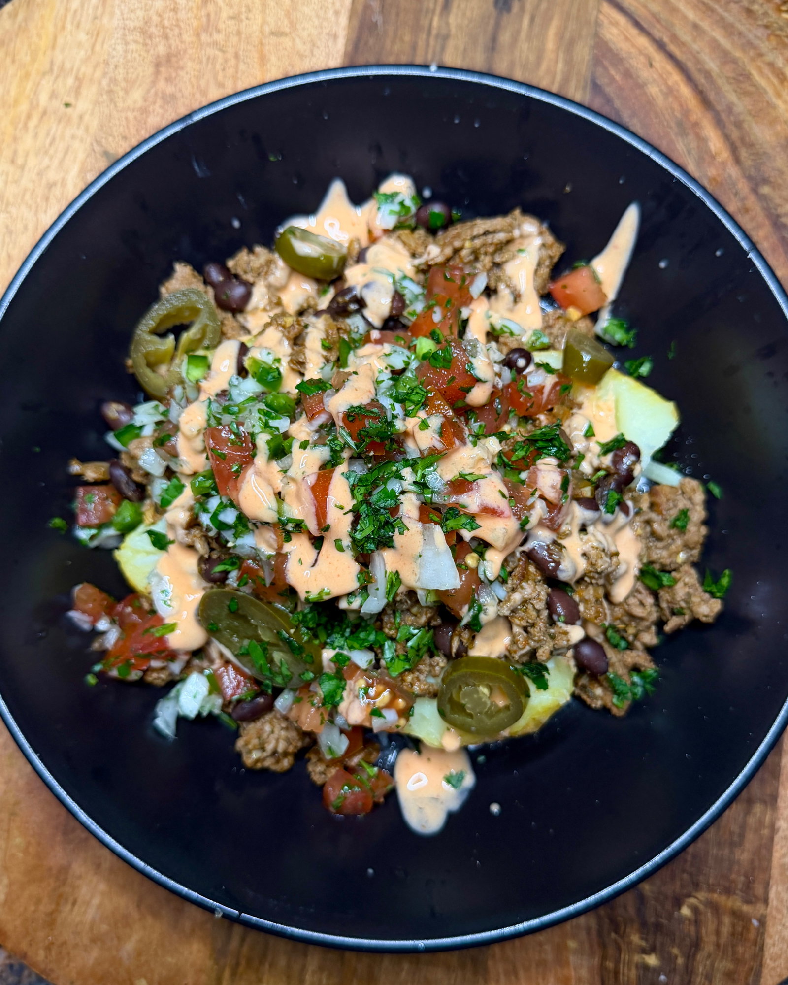 Loaded Mexican Baked Potatoes recipe