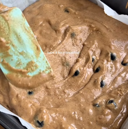 Step 2.1: Pour the batter into a lined baking tray