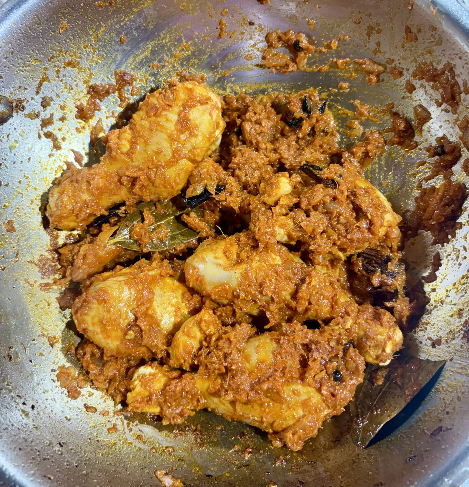 Step 3.2: Add the marinated chicken and stir-fry for 2-3 minutes to coat it in the spices