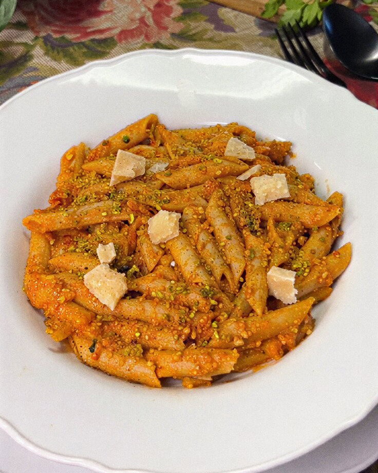 Authentic Italian Pasta with Pistachio Pesto recipe