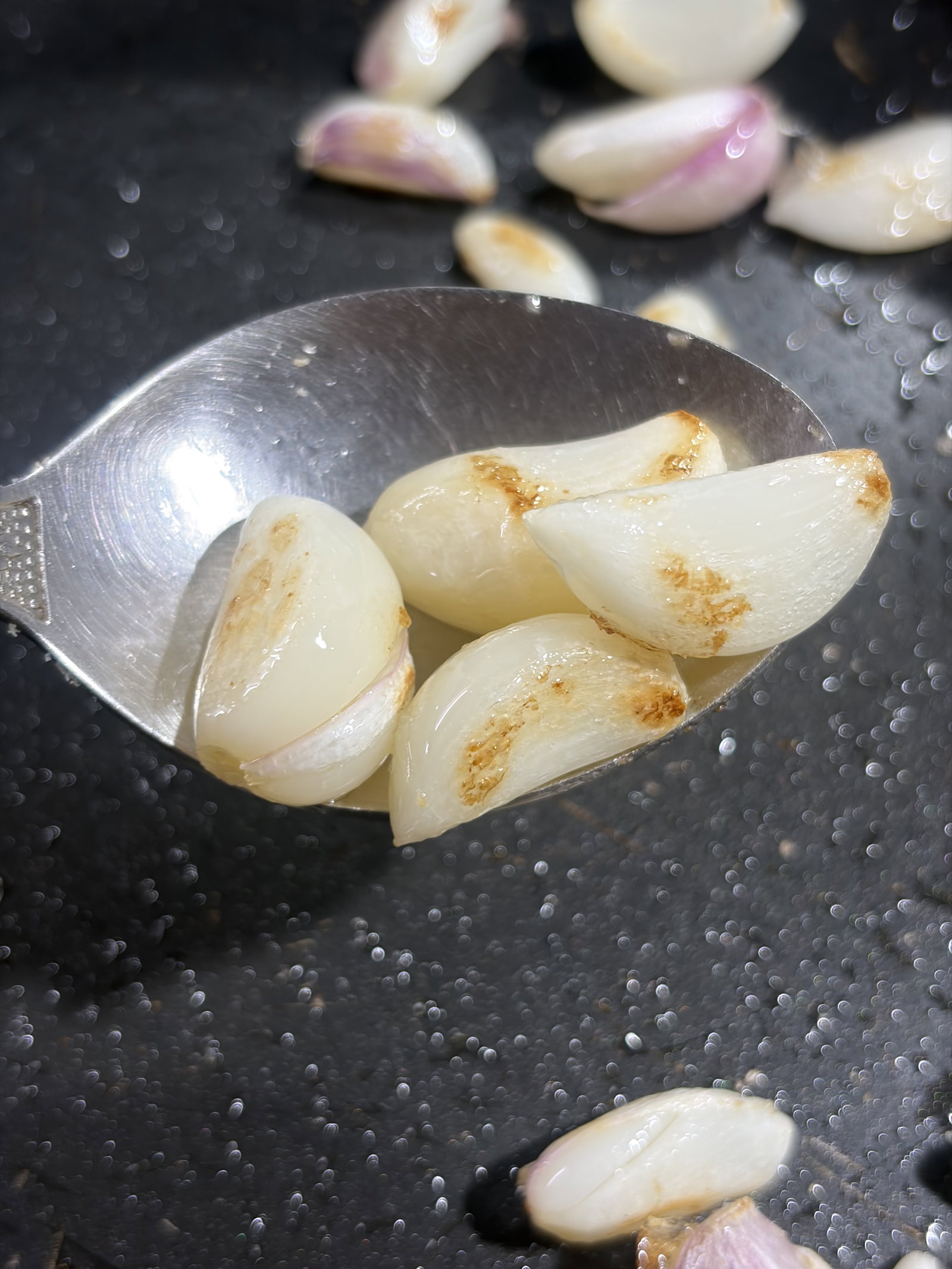 Step 2.1: Heat oil in the same pan