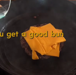 Step 3.1: Add American cheddar on top of the patty