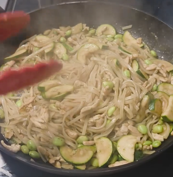 Step 3.1: Mix to combine until all coated well with the sauce