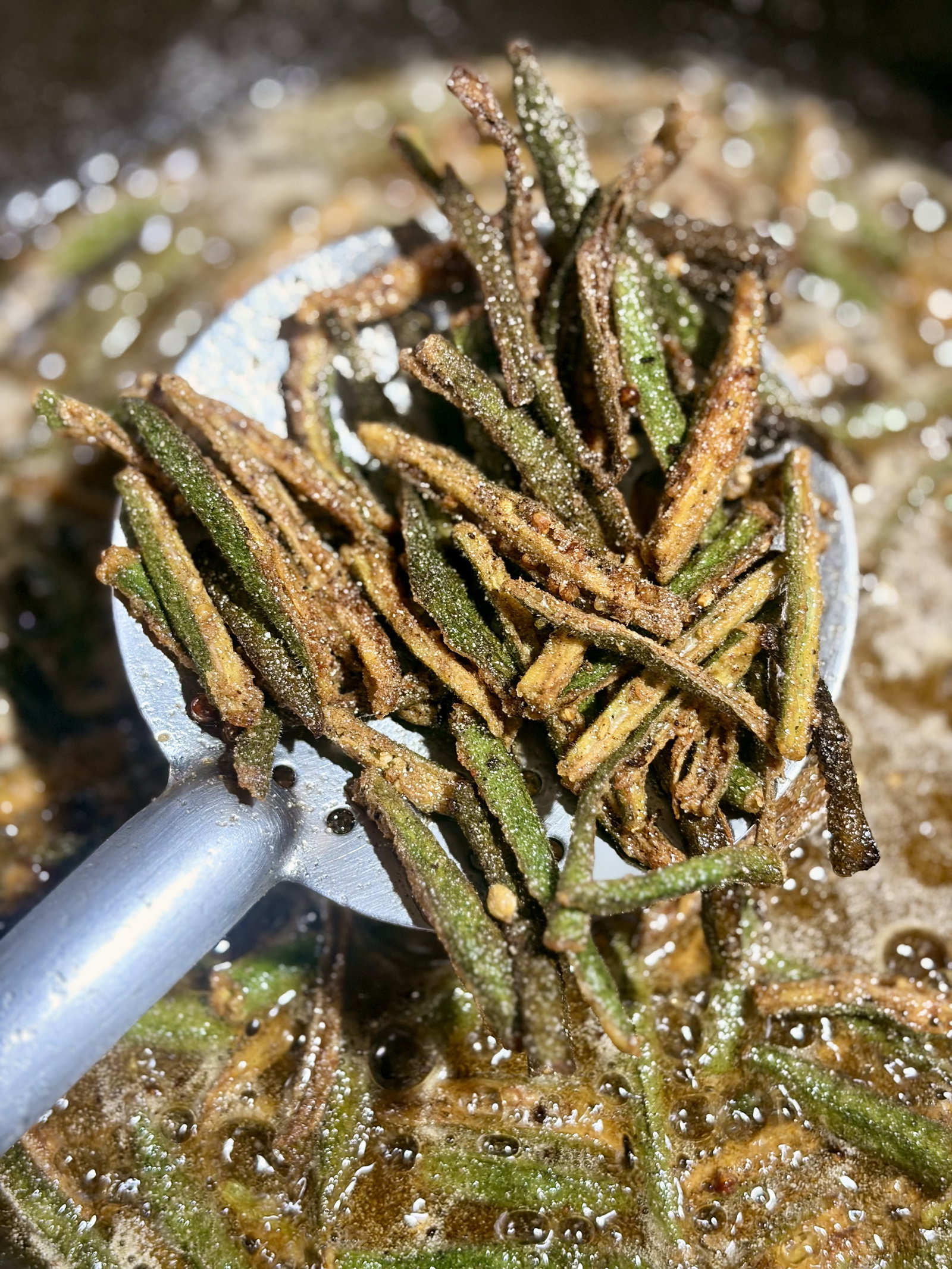 Step 4.1: Deep fry until golden brown and crisp