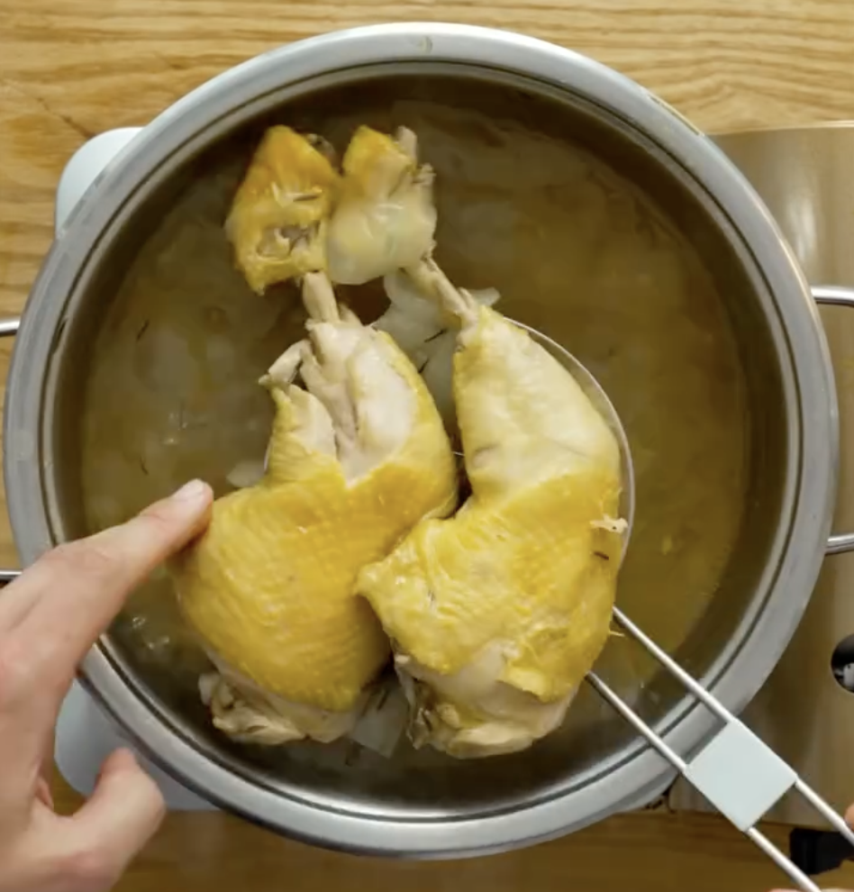 Step 1.1: Remove the meat and shred it into large filaments