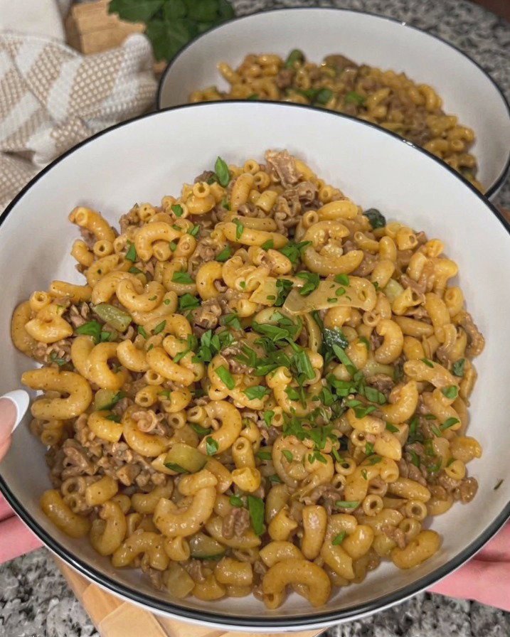 One-Pan Healthier Hamburger Helper recipe