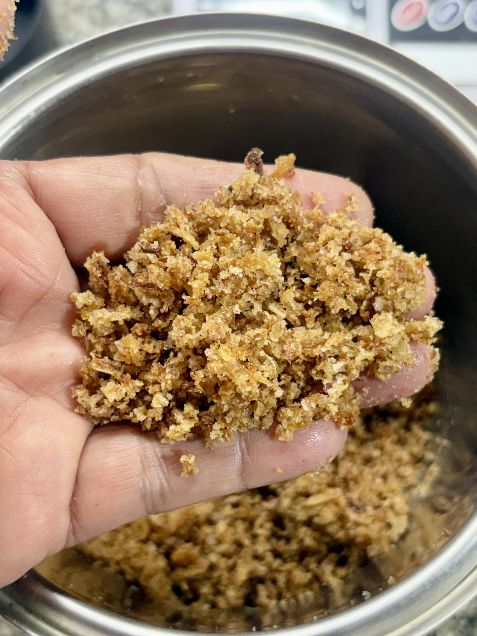 Step 1.1: Slightly crush or pulse the barista in a mixer