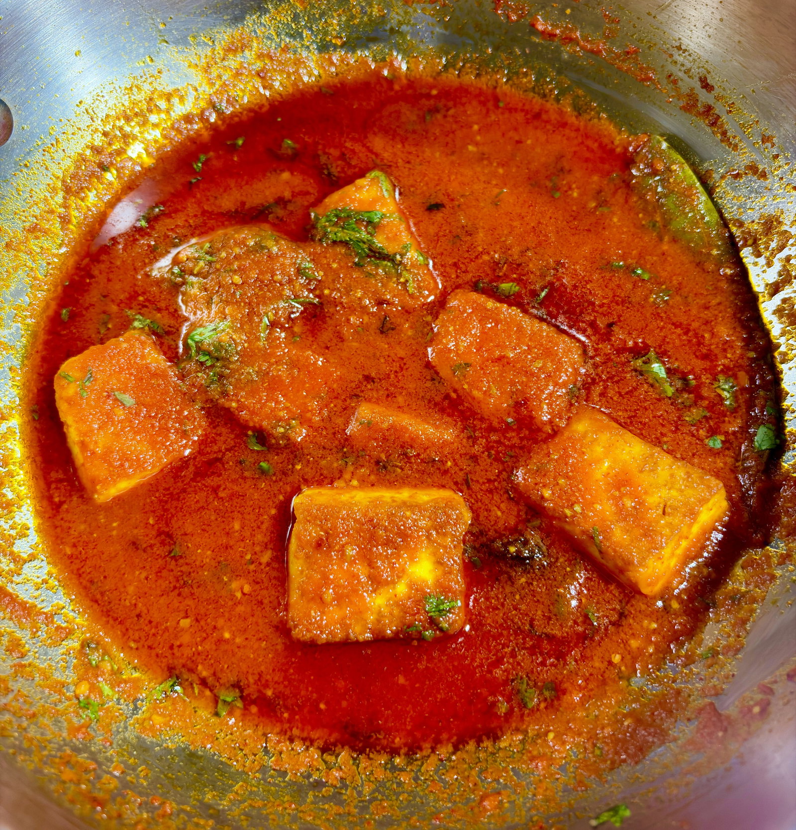 Step 6.1: Garnish with fresh coriander leaves