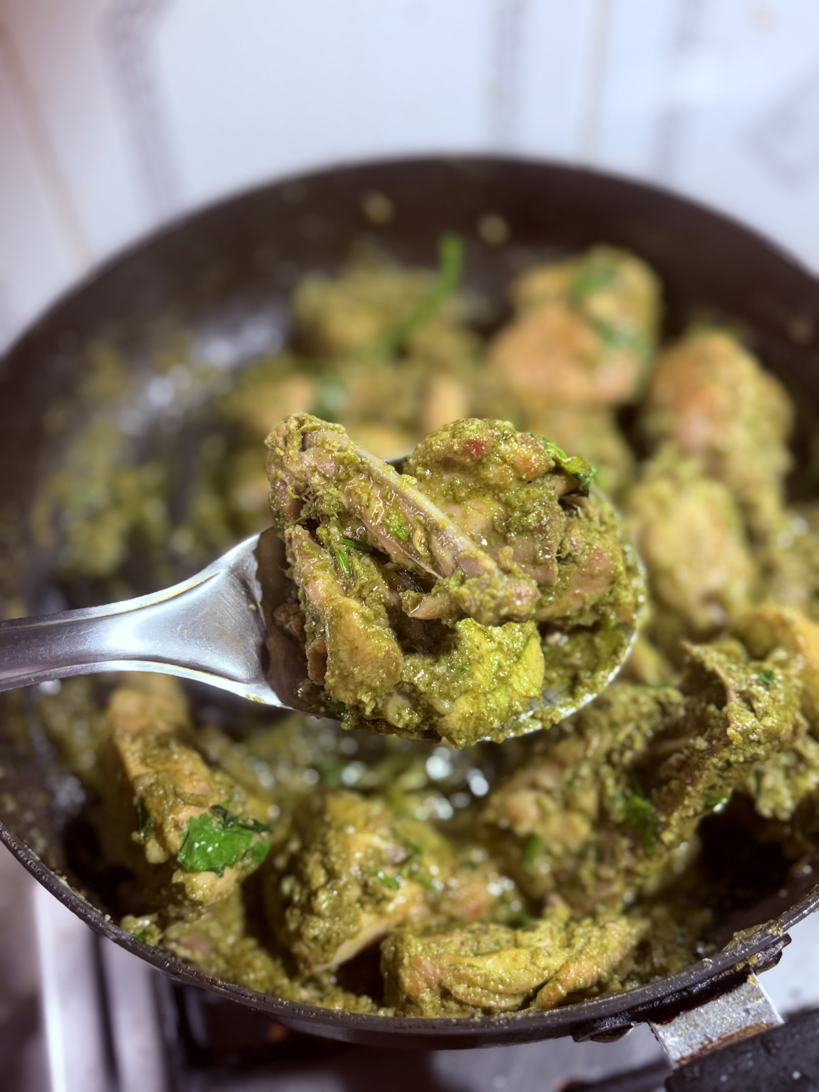 Step 7.1: Garnish with chopped coriander, and serve hot with roti, paratha or as a starter