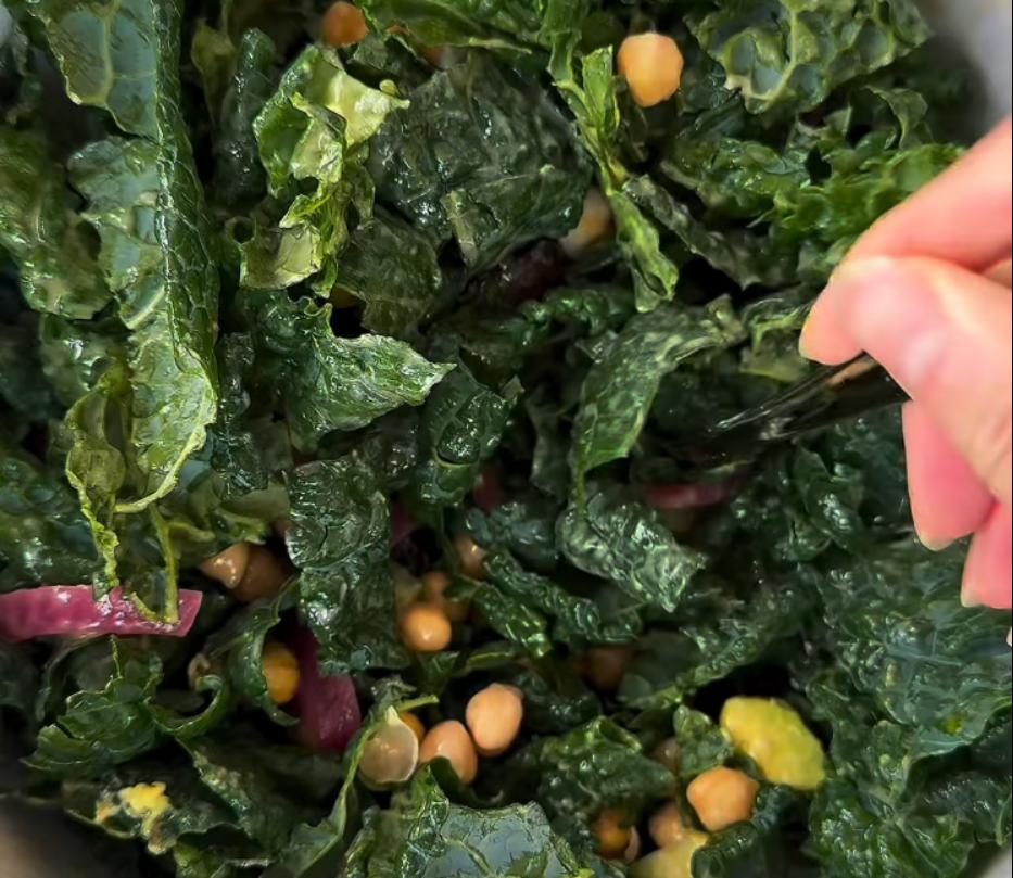 Step 3.1: Toss everything together until the salad is evenly coated with the dressing