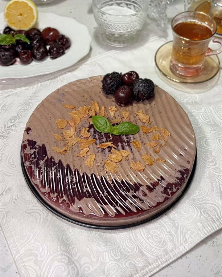 Chocolate Cherry Mousse Cake recipe