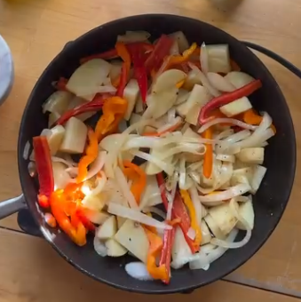Step 2.1: Sauté the vegetables on medium heat with a small amount of olive oil until softened