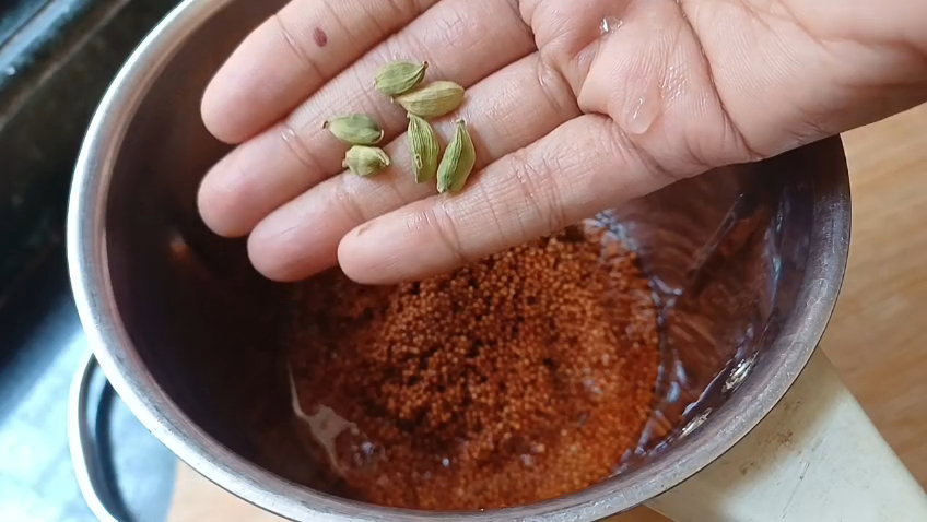 Step 1.1: Transfer the soaked millet to a mixie jar