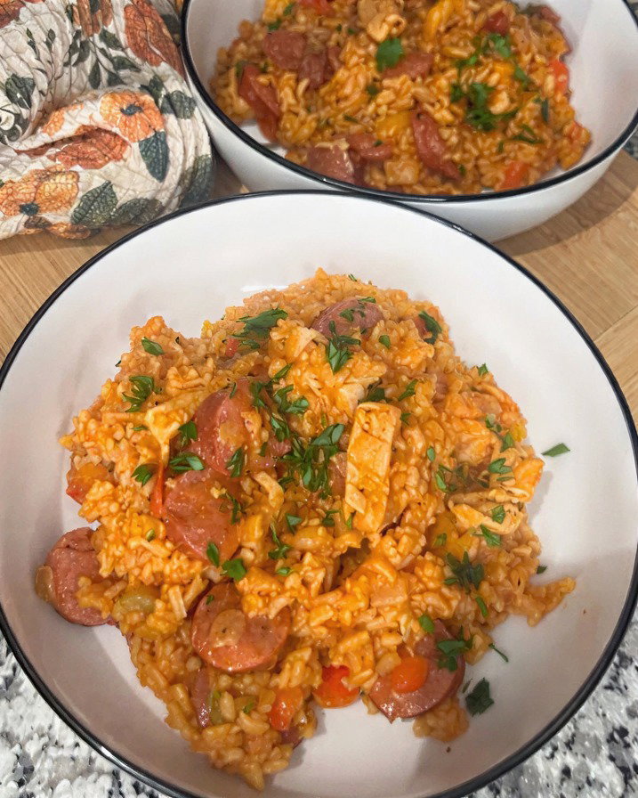 One-Pot Chicken and Sausage Jambalaya recipe