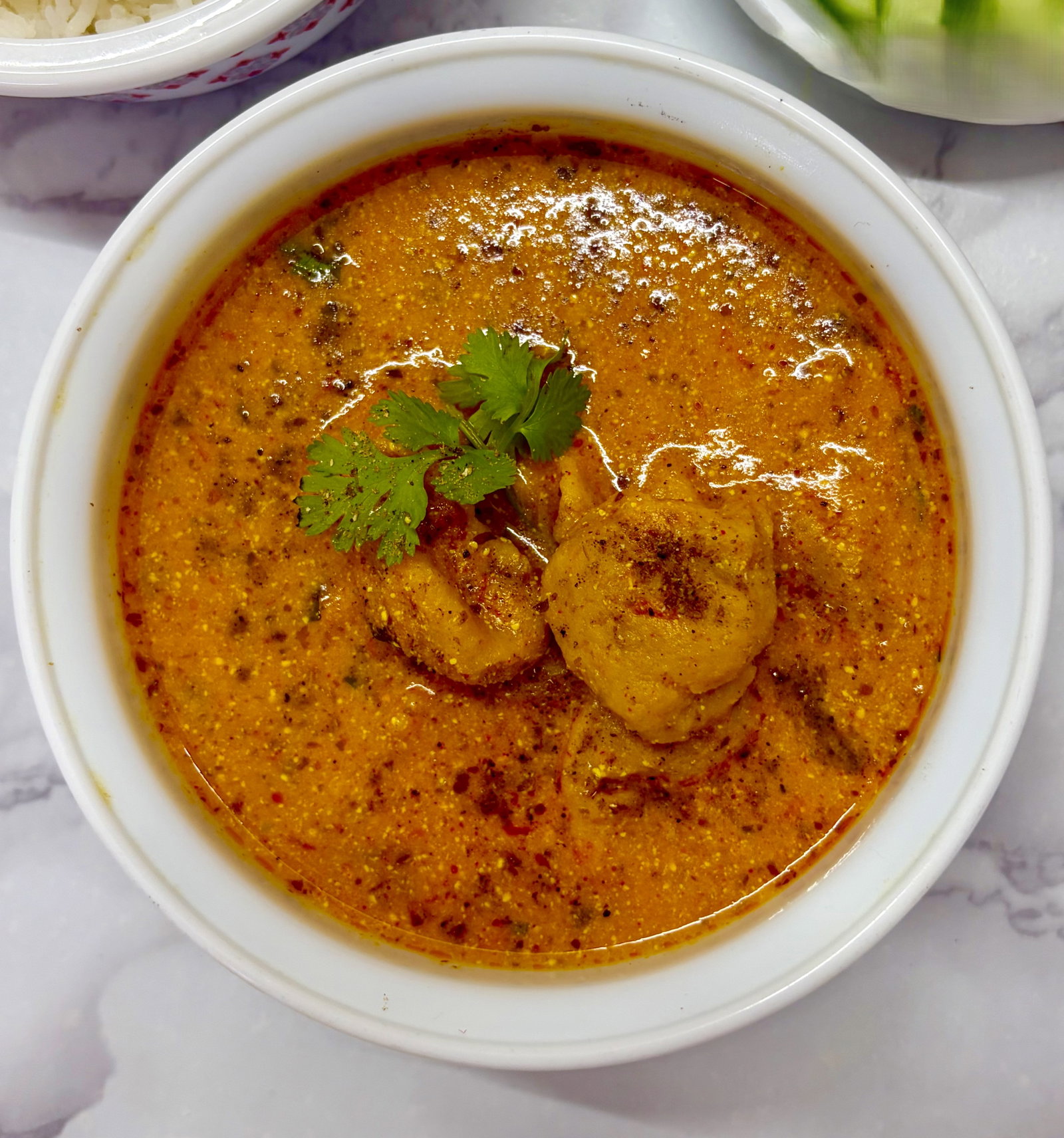 Step 5.2: Garnish with fresh coriander and serve hot with rotis, parathas, or steamed rice