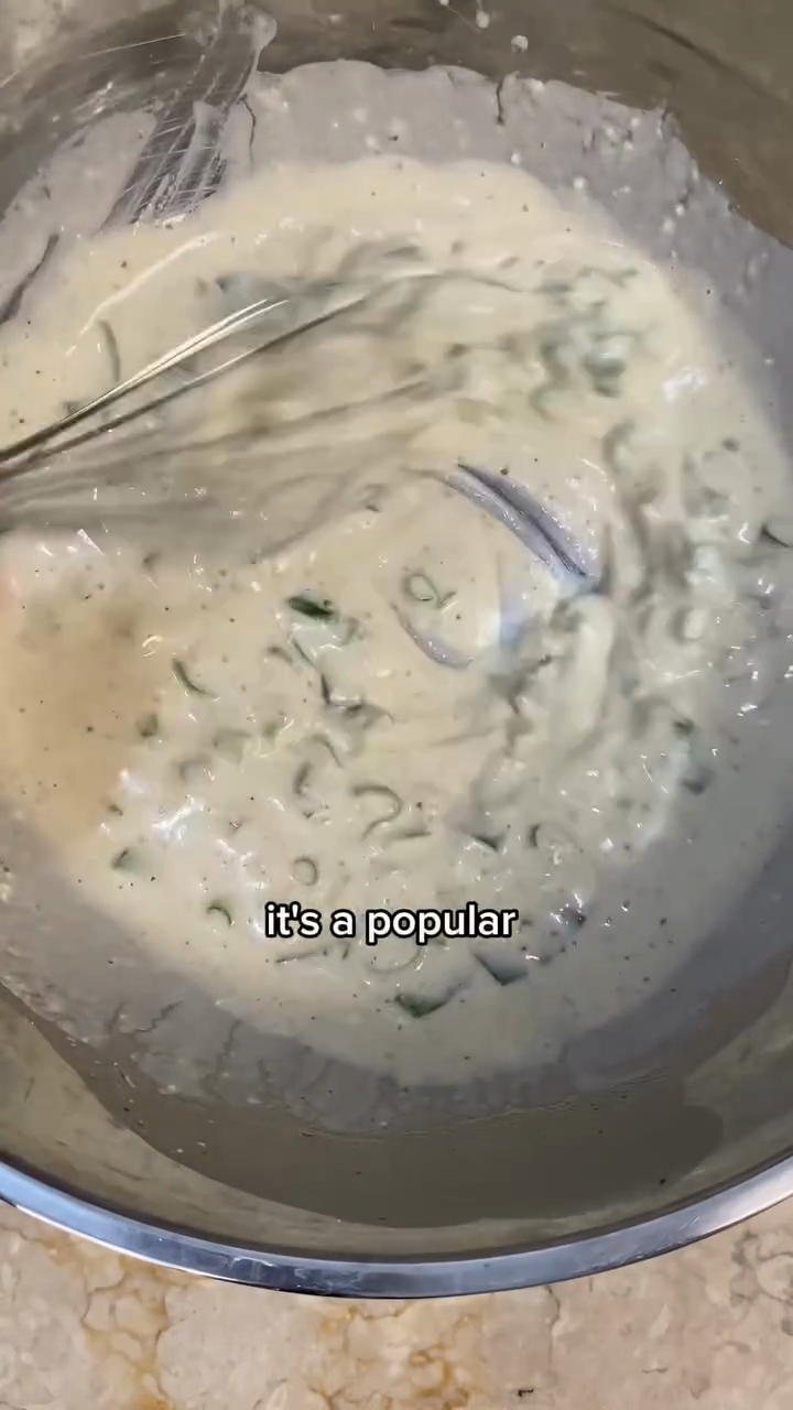 Step 1.2: Mix the sliced green onions into the batter for added flavor