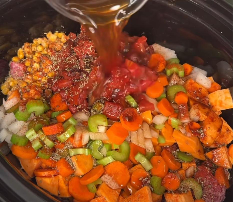Step 2.1: Stir gently to combine everything