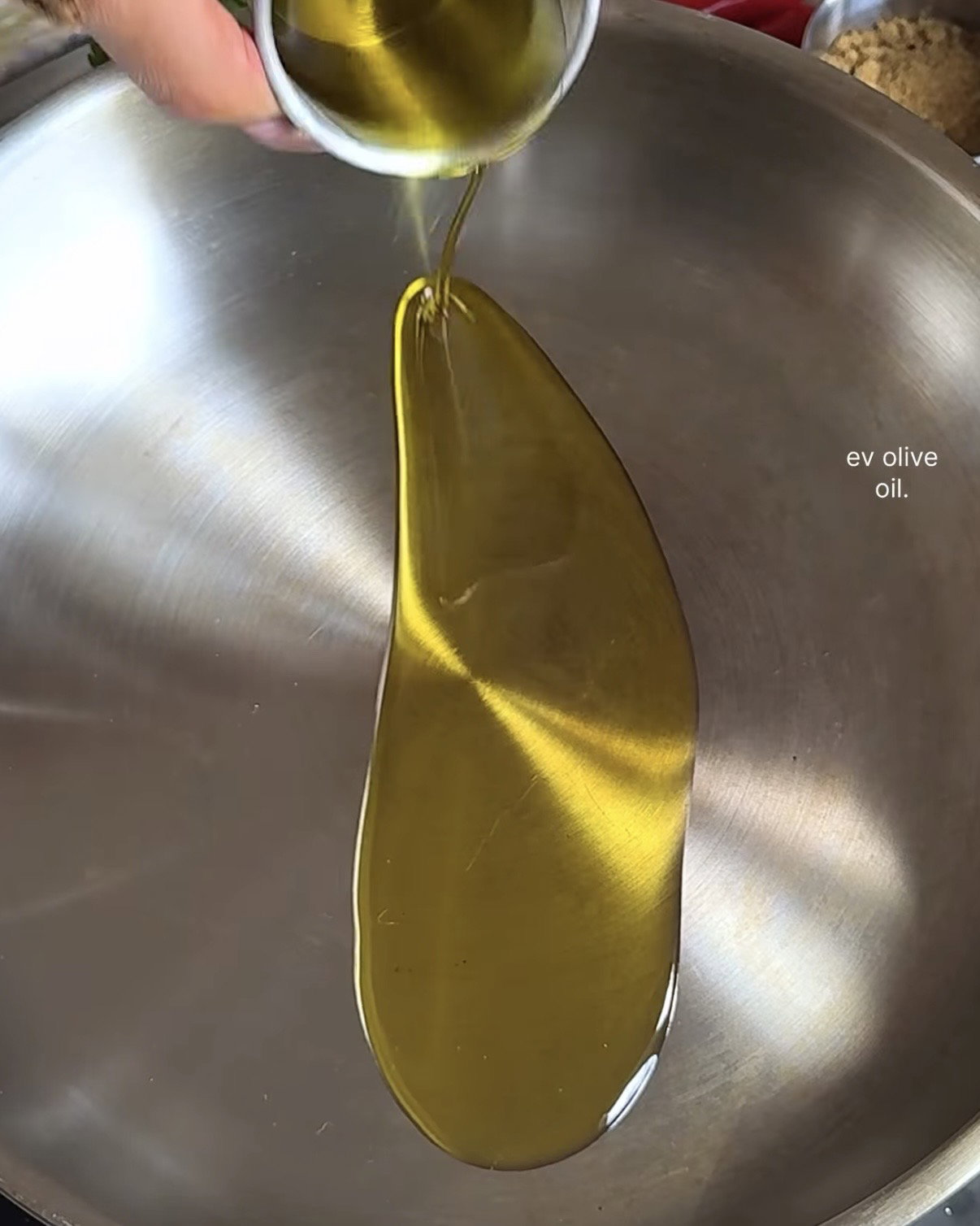 Step 1.1: Heat a pan and add some extra virgin olive oil
