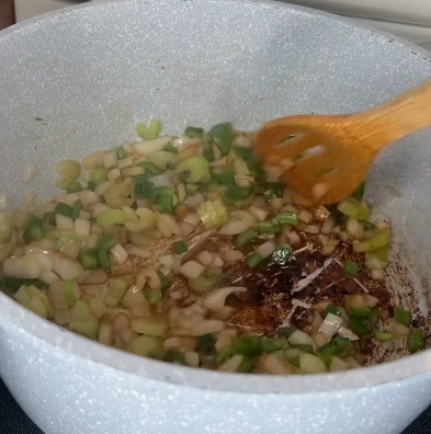 Step 1.1: Sauté until the veggies begin to soften