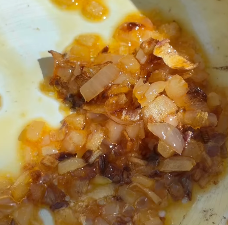 Step 1.1: Heat sesame oil in a pan and sauté onion, garlic, and ginger until fragrant