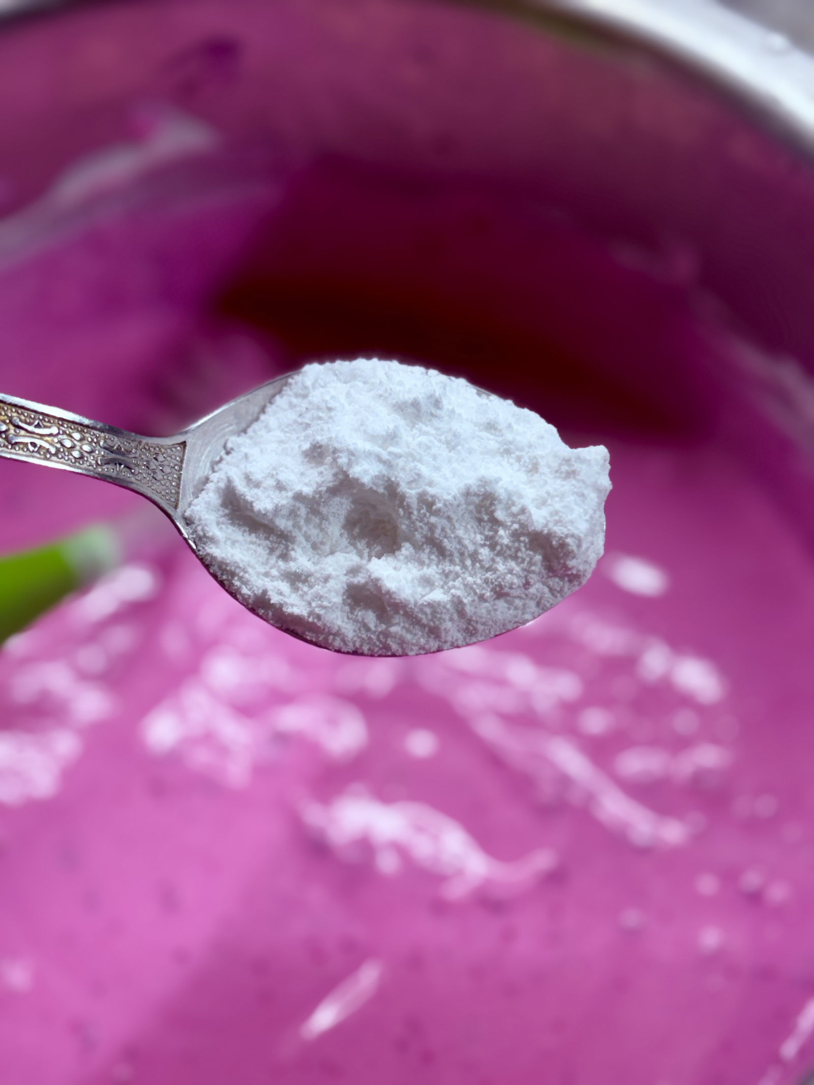 Step 2.1: Add powdered sugar, salt, black pepper powder, and chaat masala