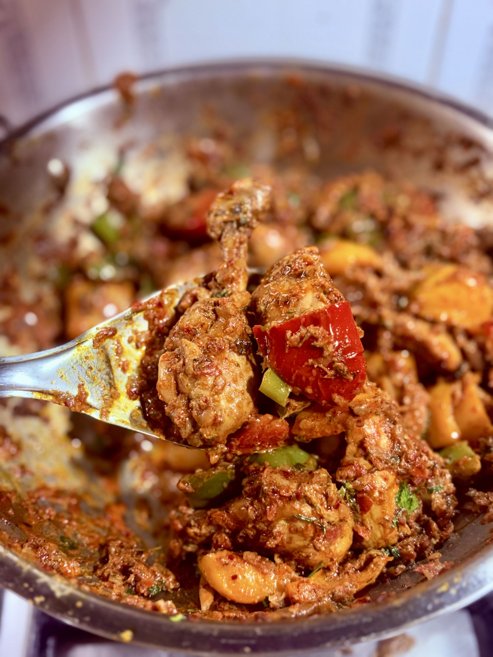 Step 9.1: Drizzle ghee and sprinkle fresh coriander