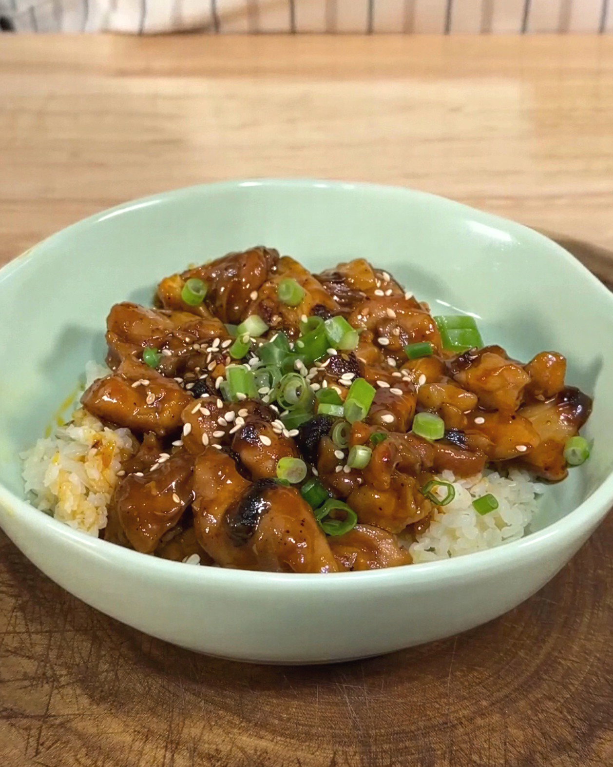 Crispy Gochujang Coconut Chicken Bowls recipe