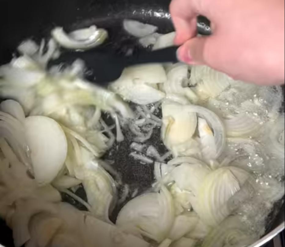 Step 1.1: Fry the onions and set them aside