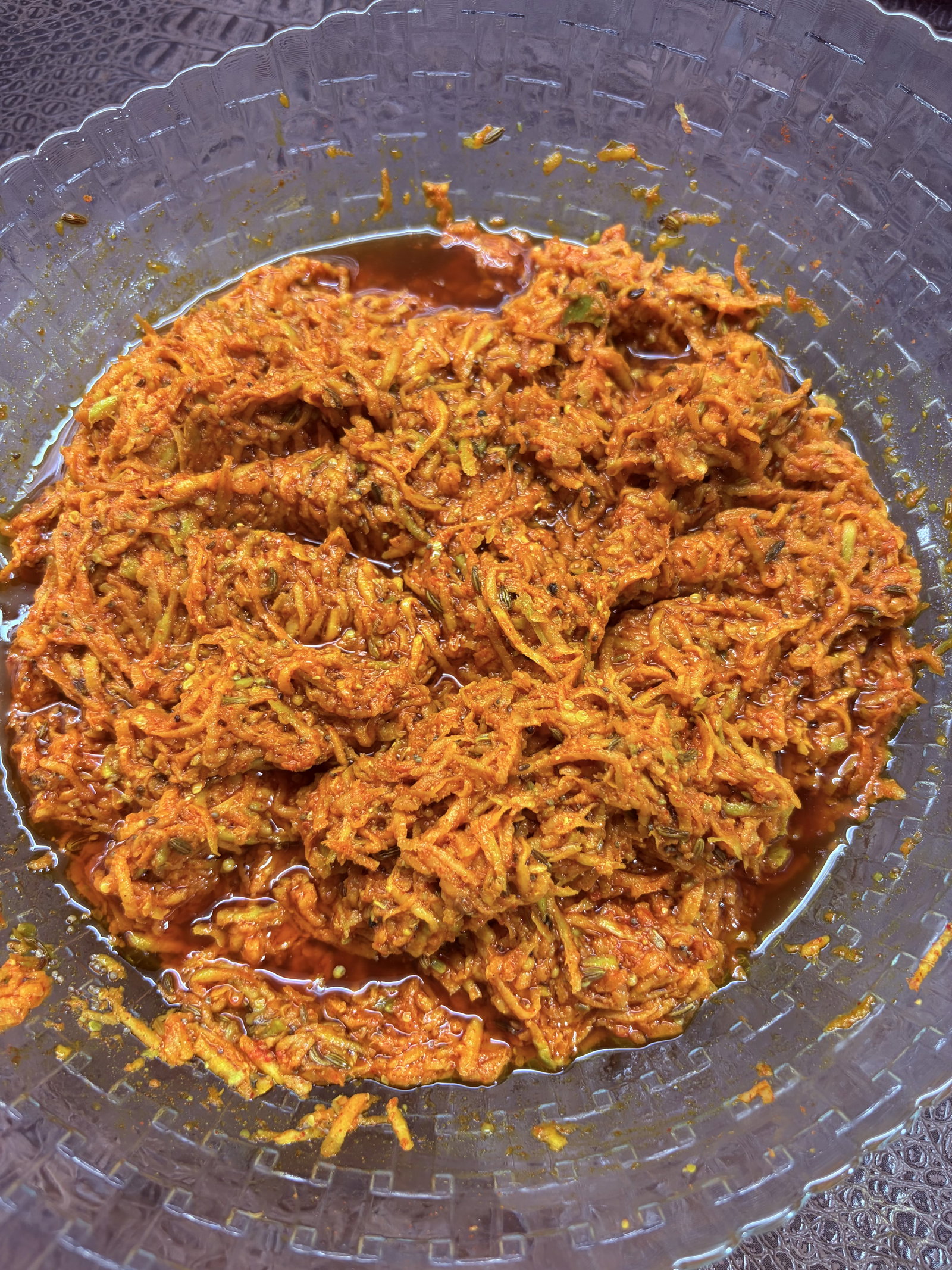 Step 5.1: Once the mangoes soften slightly and absorb the spices, the Lachhedar Achar is ready to eat