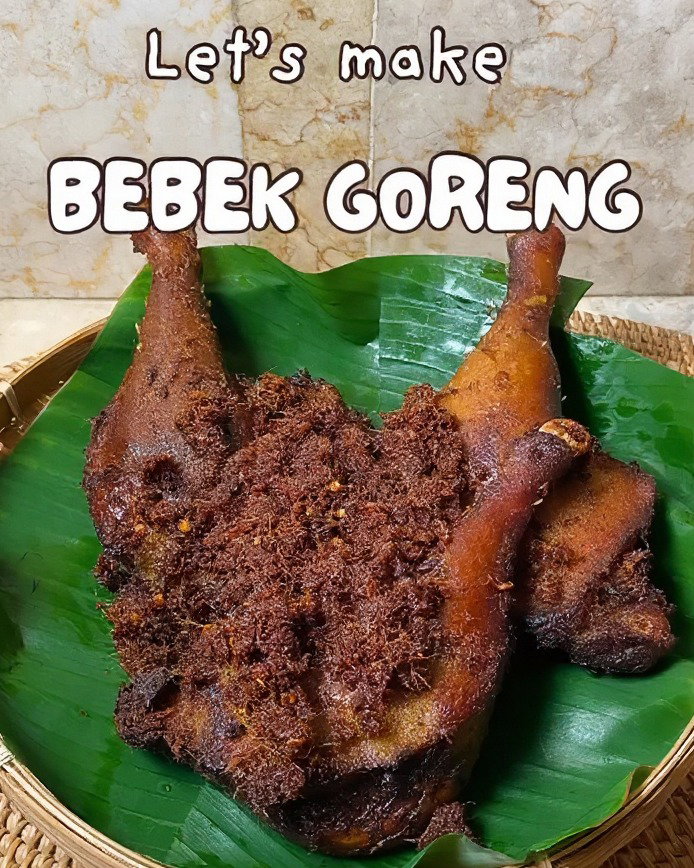 Bebek Goreng (Indonesian Crispy Fried Duck) recipe
