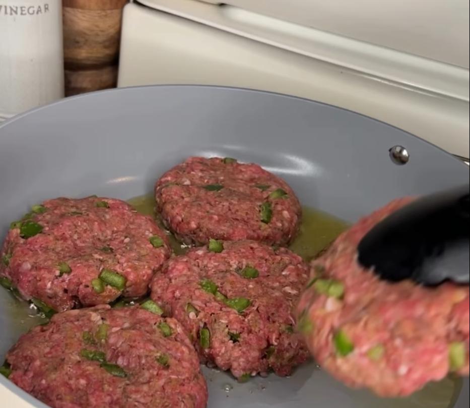 Step 2.1: Cook the patties until cooked through, flipping halfway, then remove them from the pan