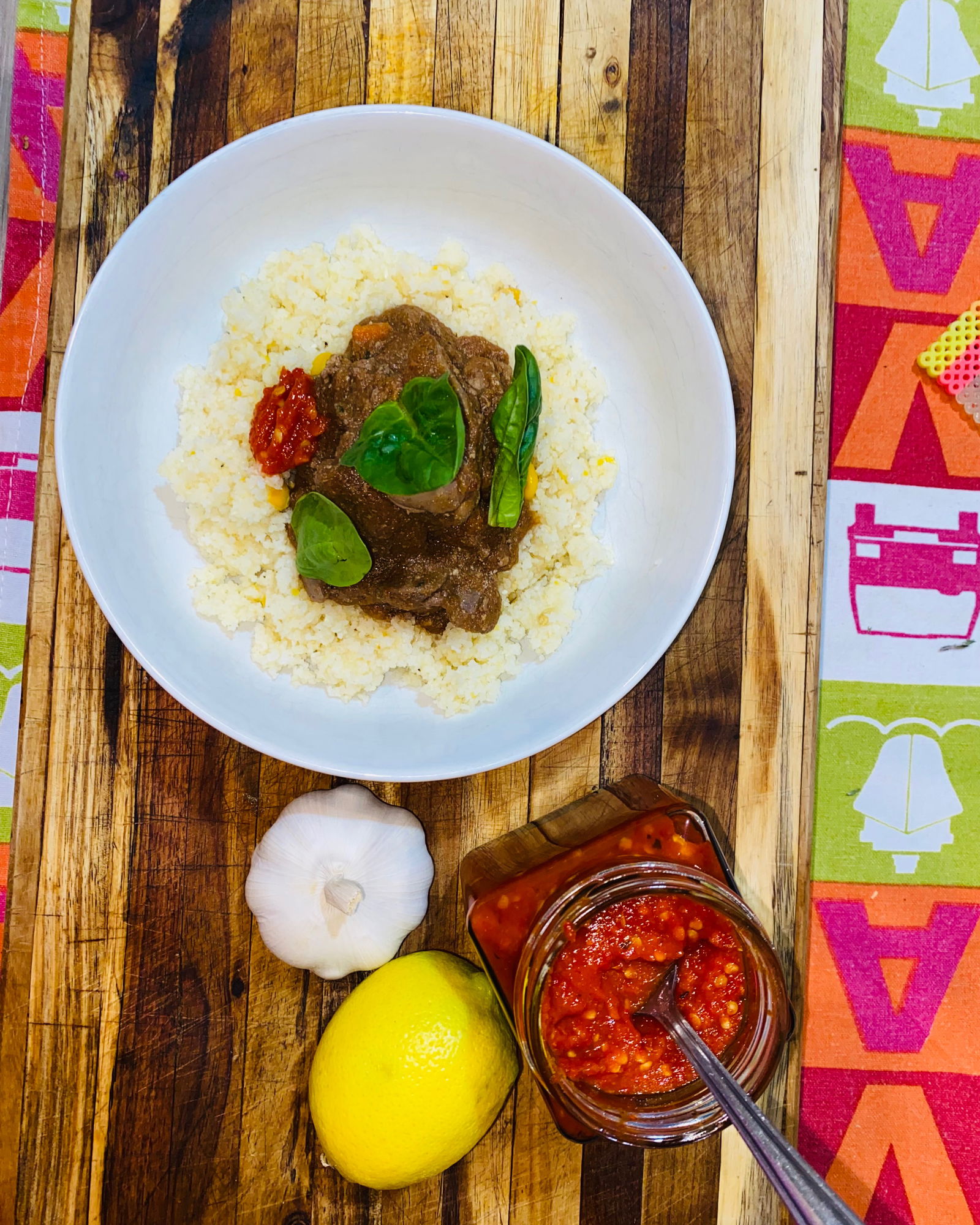 Peri-Peri Chicken Livers with Sweetcorn Krummel Pap recipe