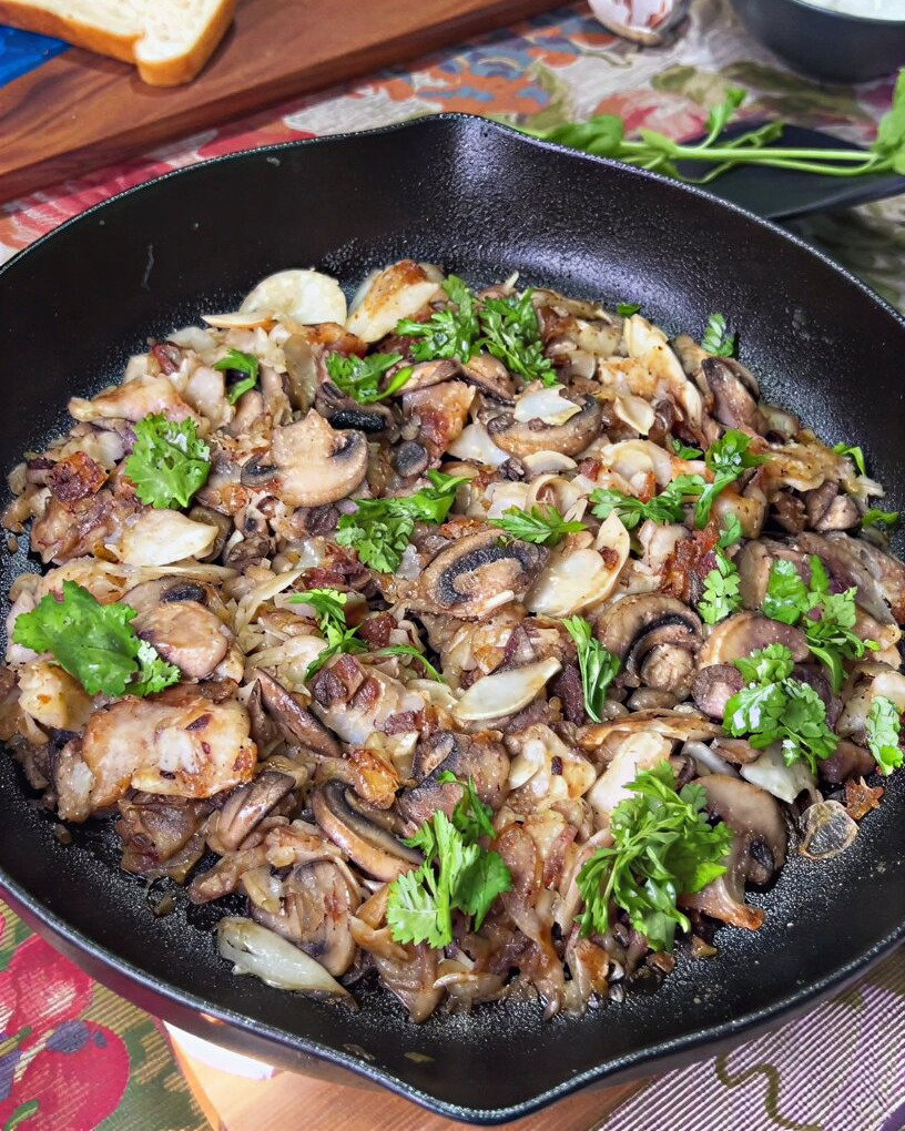 Grandma's Potato and Mushroom Combo recipe
