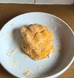 Step 1.2: Peel and mash the sweet potatoes, then add the flour and salt and knead until a dough forms