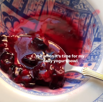 Step 1.1: Cook blueberries and a squeeze of lemon juice in a pan until soft and jammy