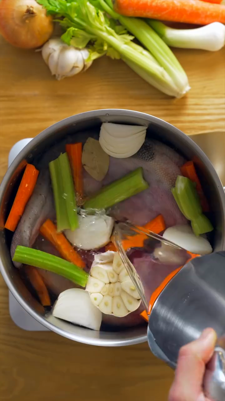 Step 1.1: Place the beef tongue in a large pot and cover with water