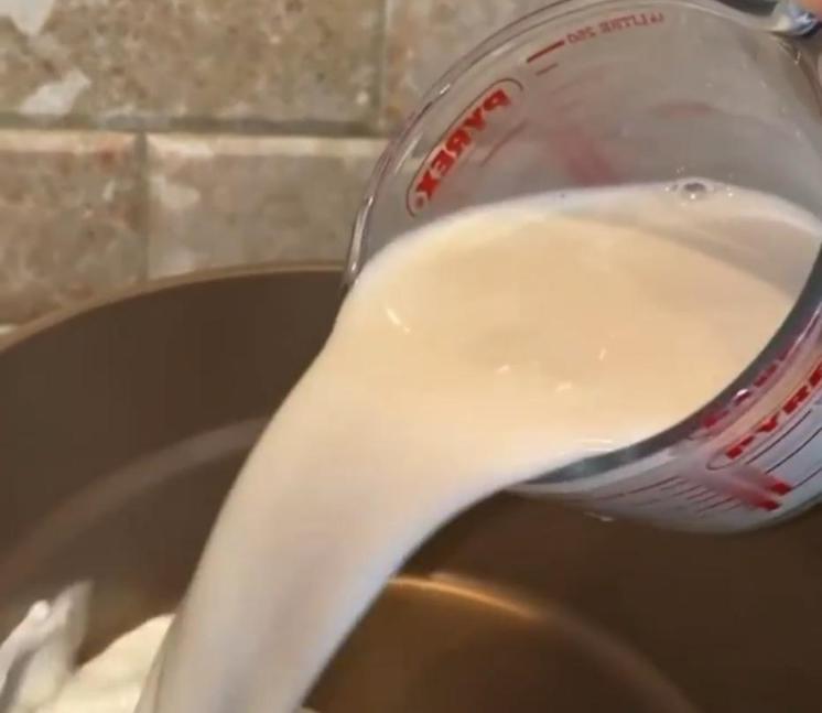Step 1.1: Boil milk with water and sugar