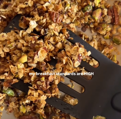 Step 1.1: roast for 15–20 minutes, stirring occasionally, until golden and fragrant