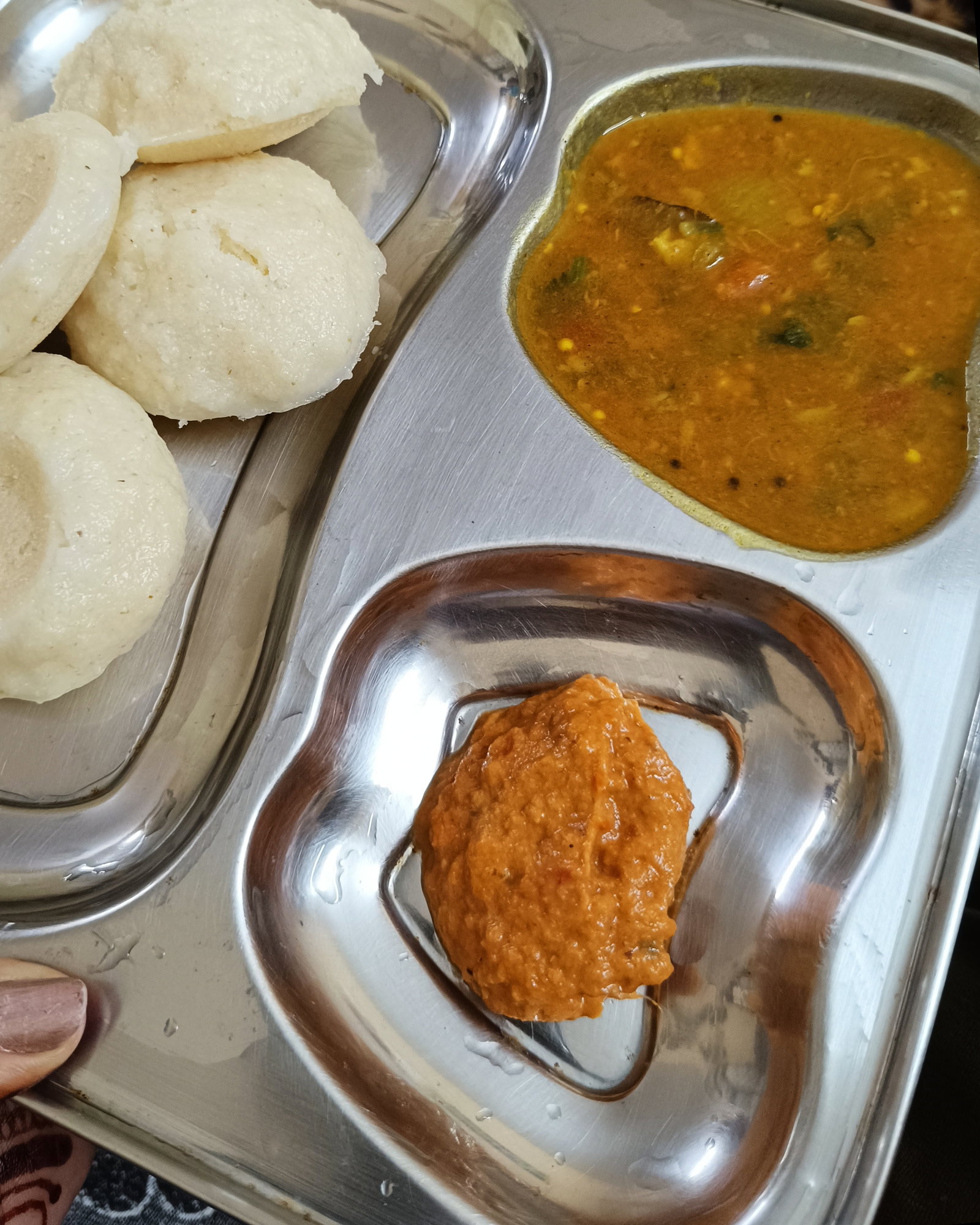 Rawa Idli with Sambar recipe