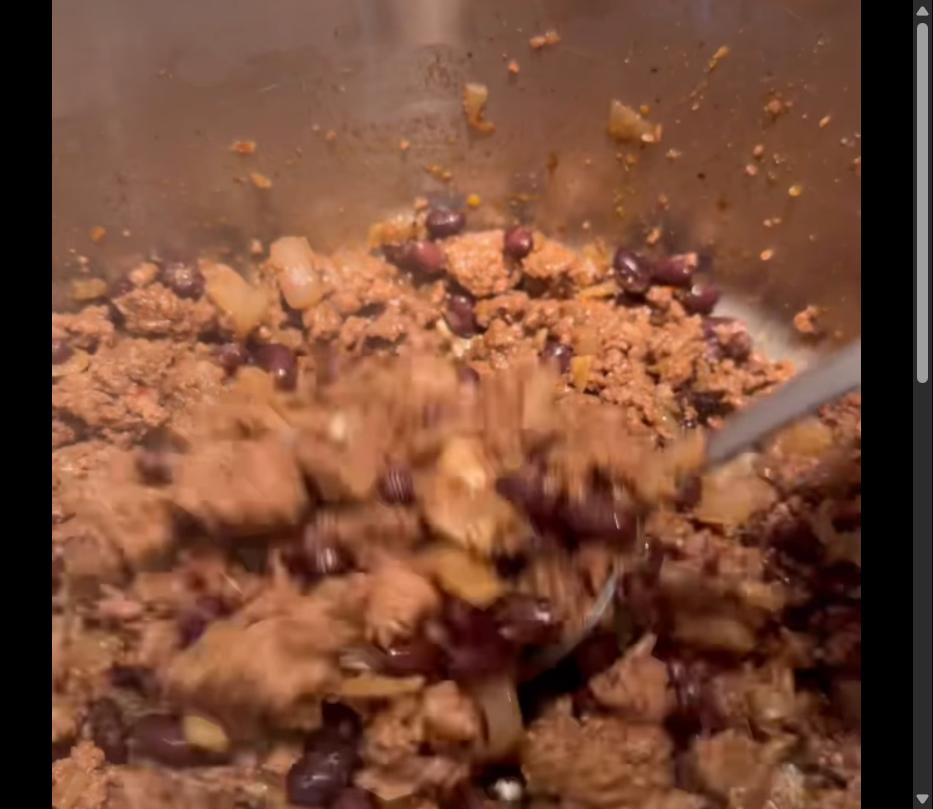 Step 2.1: Add black beans and cook for approximately 10 minutes, stirring occasionally, until heated through