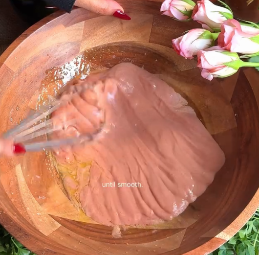 Step 1.1: Mix all the liquid ingredients until smooth