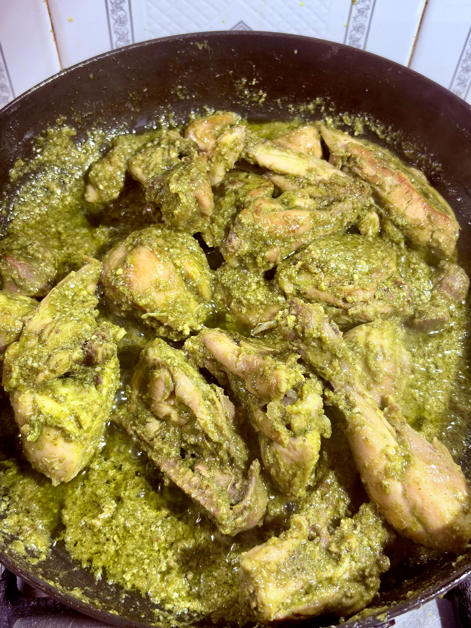 Step 5.1: Reduce the heat to low and add the whisked curd