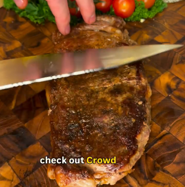Step 2.1: Remove from heat and let the steak rest for at least 5 minutes before slicing thinly against the grain