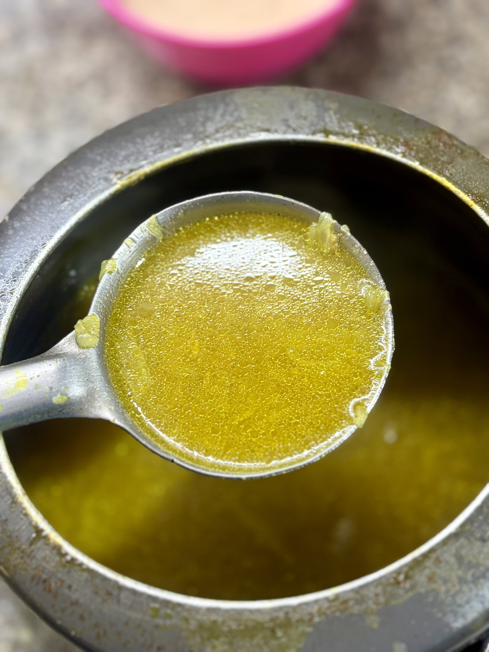 Step 1.2: Once cooked, separate the meat and **reserve the stock and onions** for the gravy