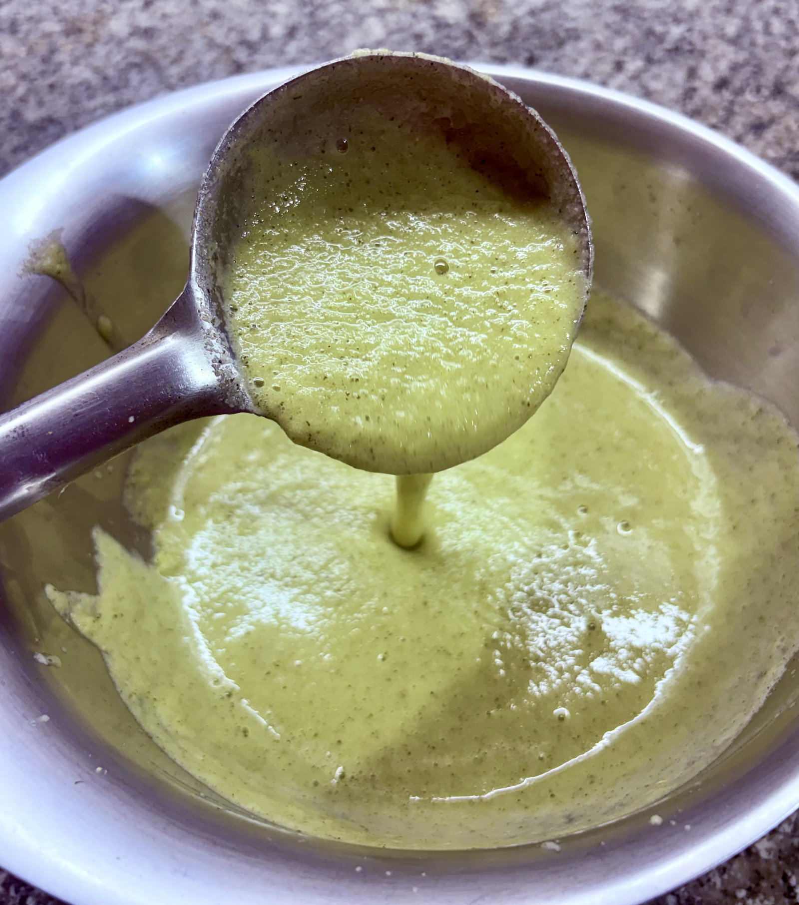 Step 2.2: Strain the mixture through a sieve to remove any fibres or coarse particles
