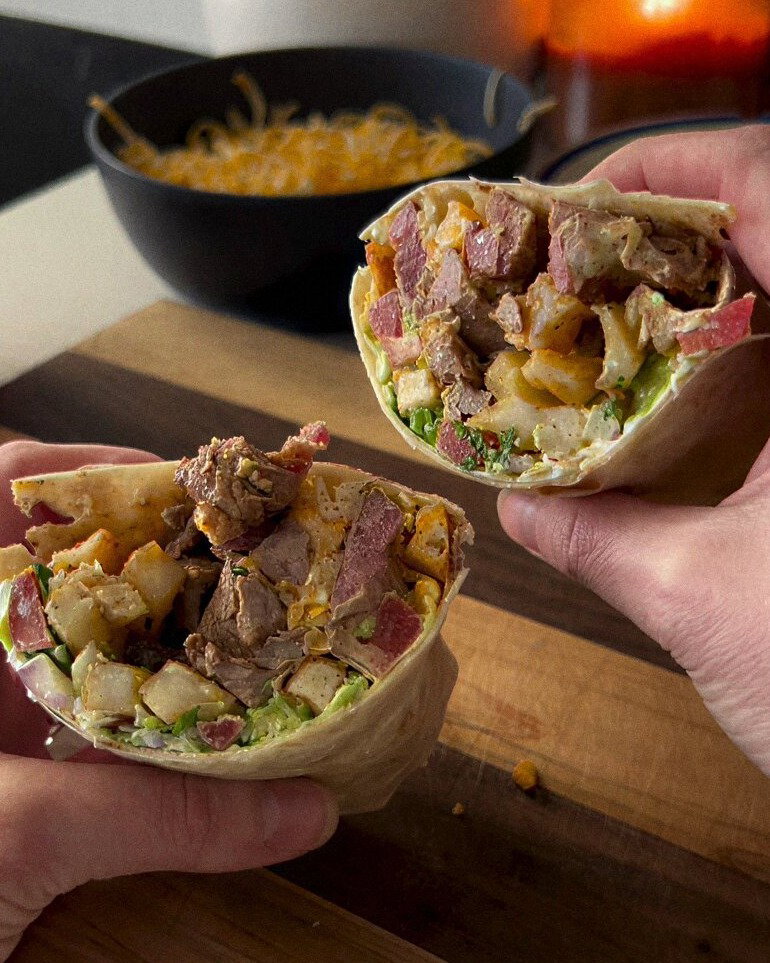 Fries Inside a Burrito recipe