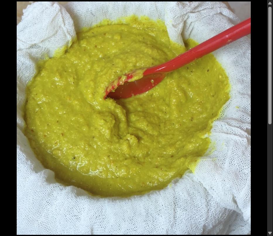 Step 3.1: Strain the spices from the broth